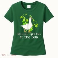 Silliest Goose At The Pub Funny St Patricks Day Women's T-Shirt thumb 0