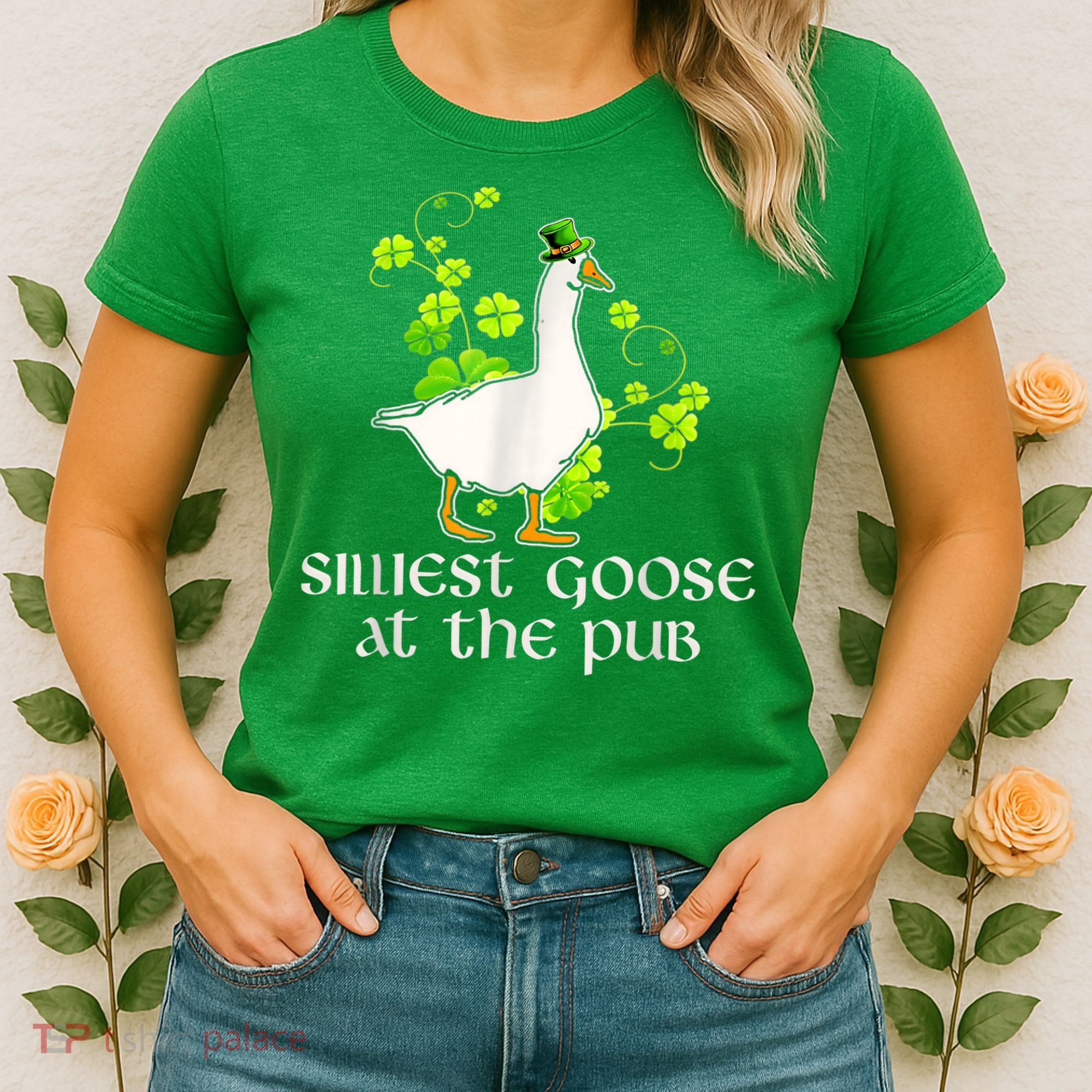 Silliest Goose At The Pub Funny St Patricks Day Women's T-Shirt