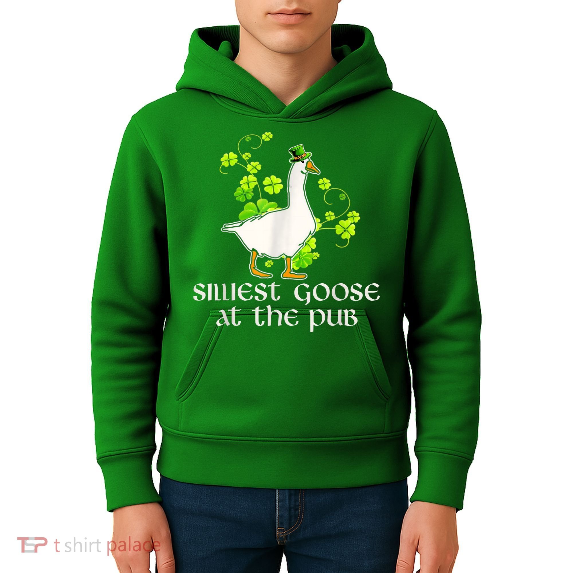 Silliest Goose At The Pub Funny St Patricks Day Kids Hoodie