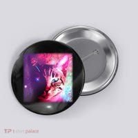 Spacy Galaxy Alien Cat Button thumb 0