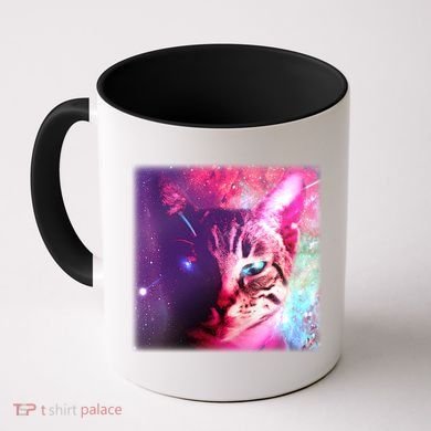 Spacy Galaxy Alien Cat Coffee Mug