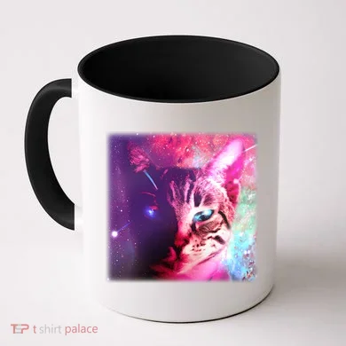 Spacy Galaxy Alien Cat Coffee Mug