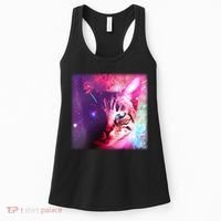 Spacy Galaxy Alien Cat Women's Tank Top thumb 0