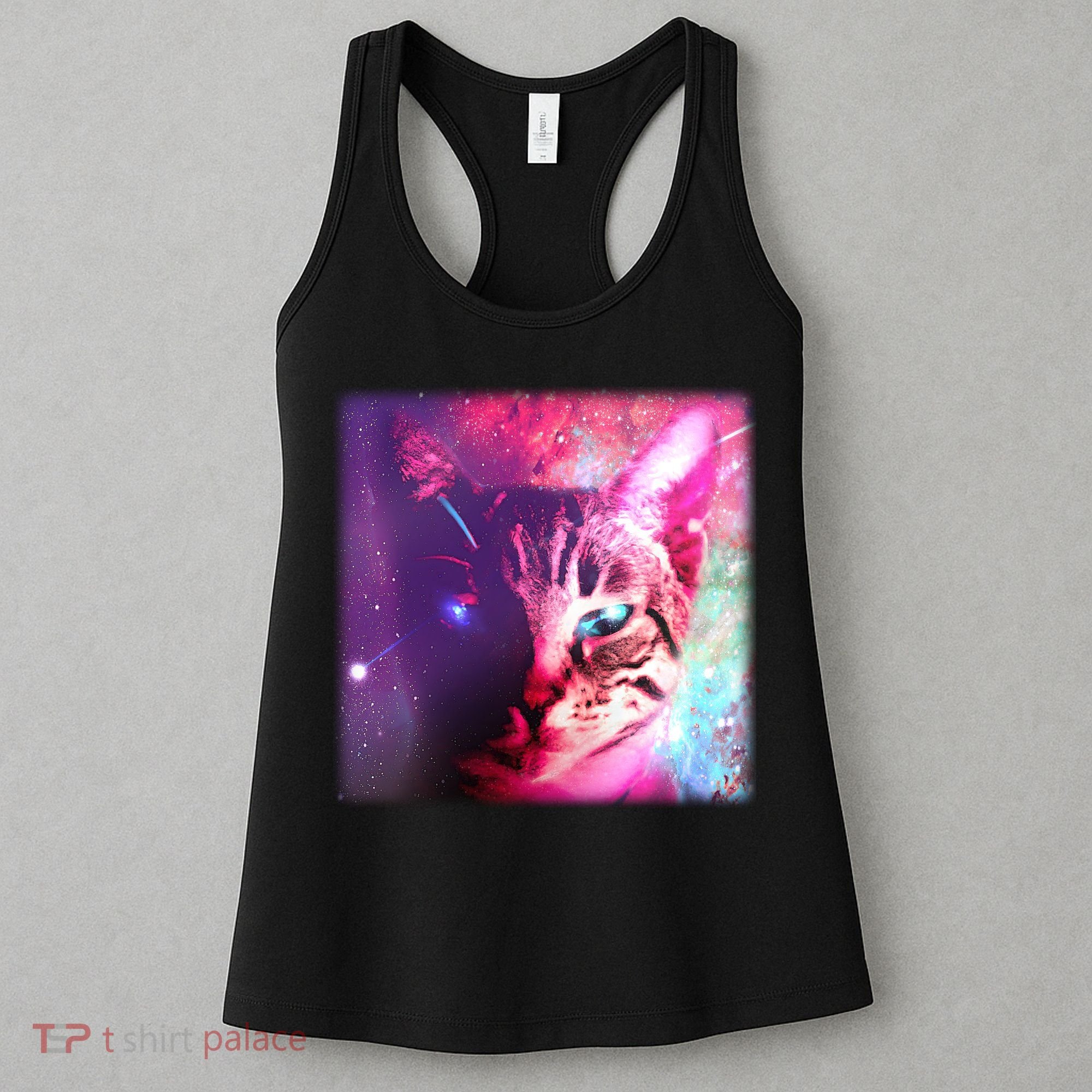 Spacy Galaxy Alien Cat Women's Tank Top
