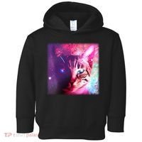 Spacy Galaxy Alien Cat Toddler Hoodie thumb 0