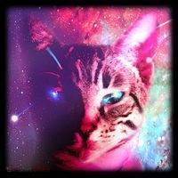 Spacy Galaxy Alien Cat Women's Long Sleeve Shirt thumb 2