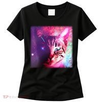 Spacy Galaxy Alien Cat Women's T-Shirt thumb 0