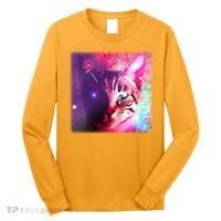 Spacy Galaxy Alien Cat Long Sleeve Shirt thumb 0