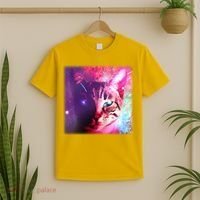 Spacy Galaxy Alien Cat T-Shirt thumb 2