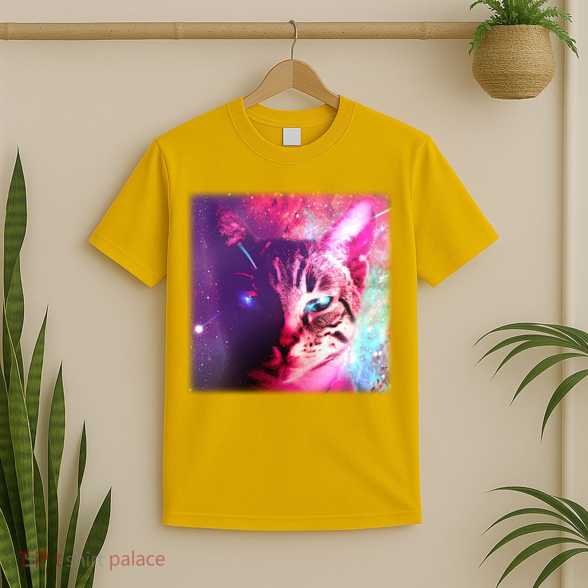Spacy Galaxy Alien Cat T-Shirt