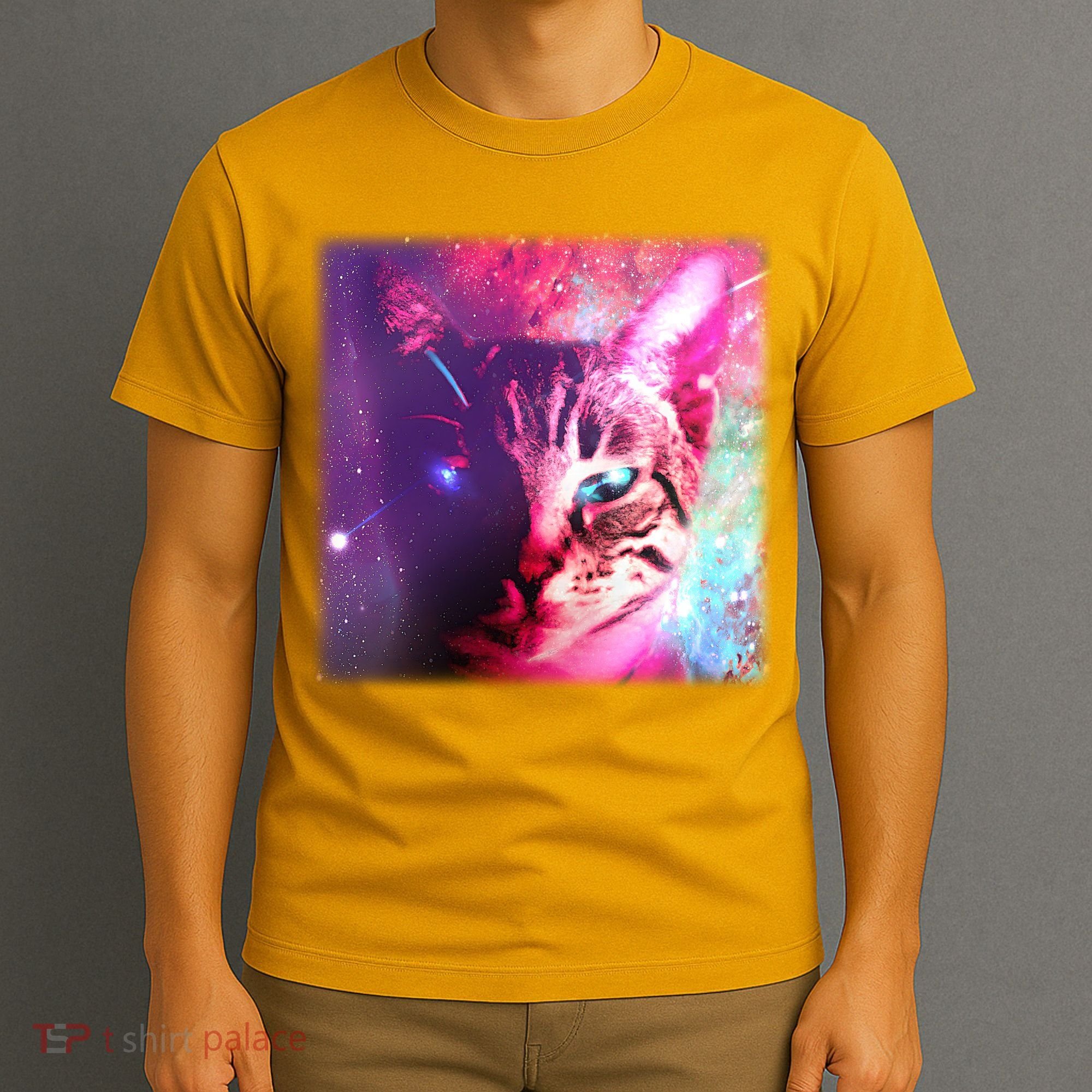 Spacy Galaxy Alien Cat T-Shirt