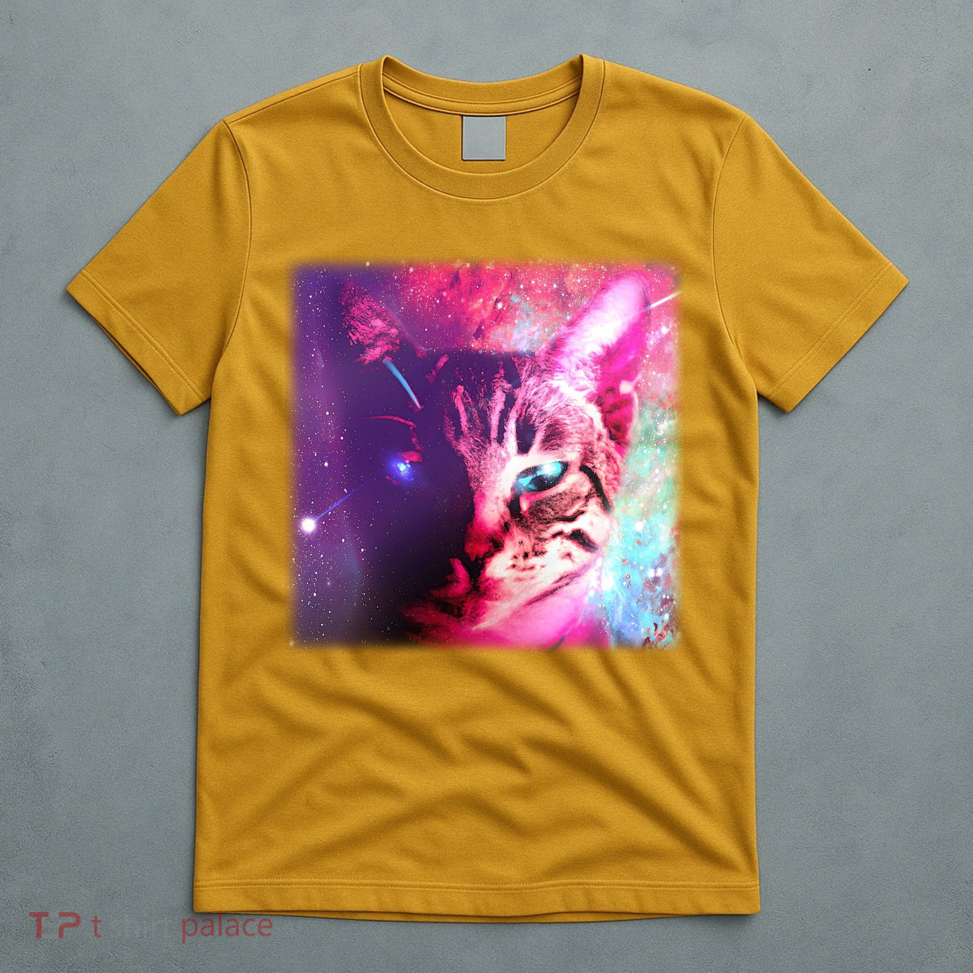 Spacy Galaxy Alien Cat T-Shirt