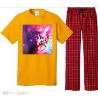 Spacy Galaxy Alien Cat Pajama Set thumb 0