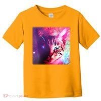 Spacy Galaxy Alien Cat Toddler T-Shirt thumb 0