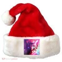 Spacy Galaxy Alien Cat Santa Hat thumb 0