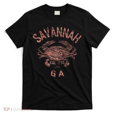 Savannah Ga Atlantic Blue Crab T-Shirt