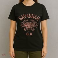 Savannah Ga Atlantic Blue Crab T-Shirt thumb 4