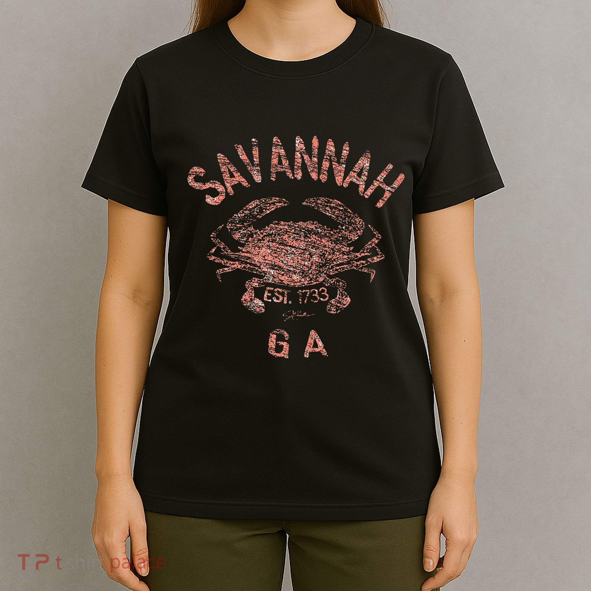 Savannah Ga Atlantic Blue Crab T-Shirt