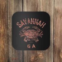 Savannah Ga Atlantic Blue Crab Coaster thumb 0