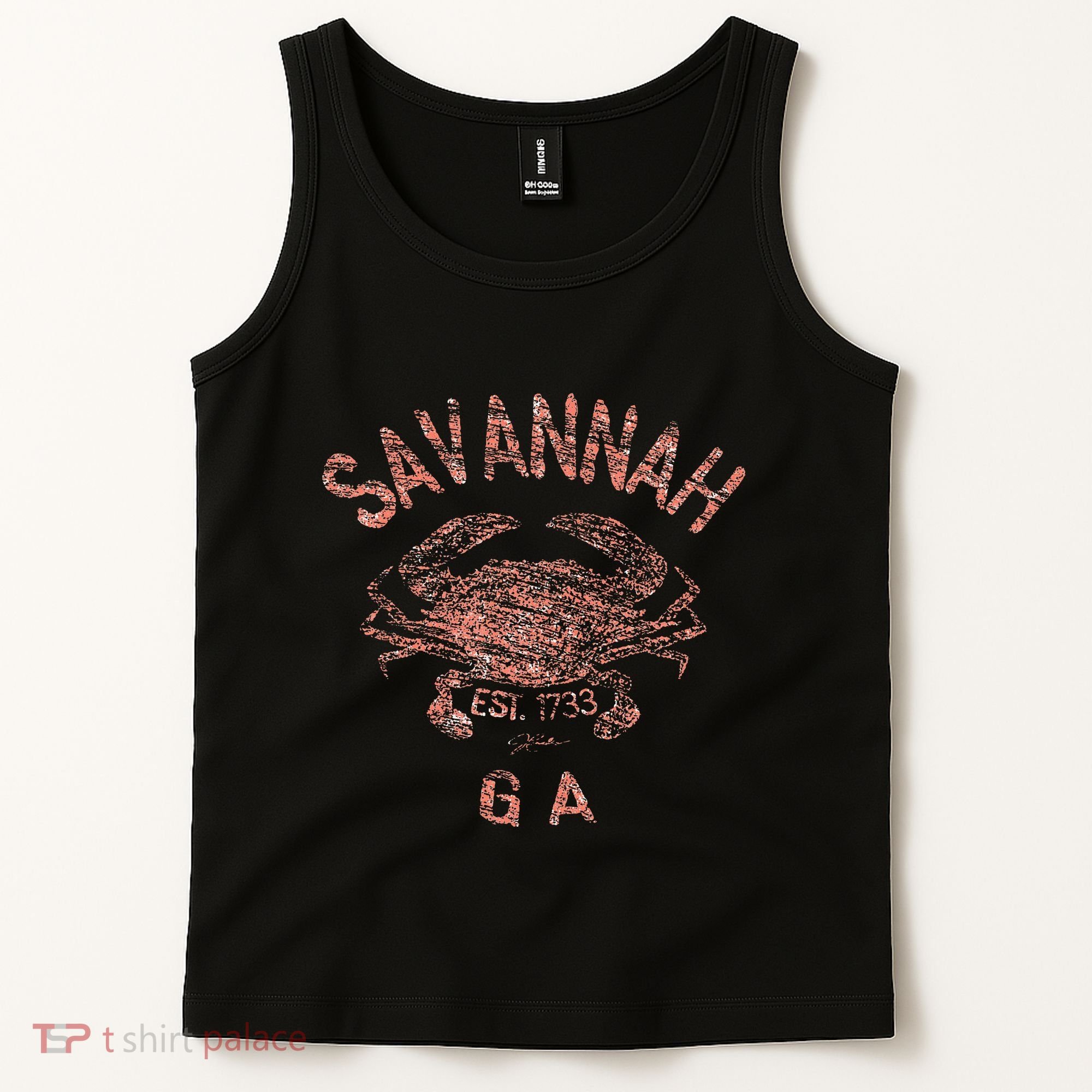 Savannah Ga Atlantic Blue Crab Tank Top