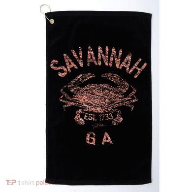 Savannah Ga Atlantic Blue Crab Golf Towel