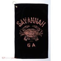 Savannah Ga Atlantic Blue Crab Golf Towel thumb 0