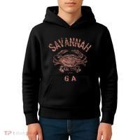 Savannah Ga Atlantic Blue Crab Kids Hoodie thumb 4