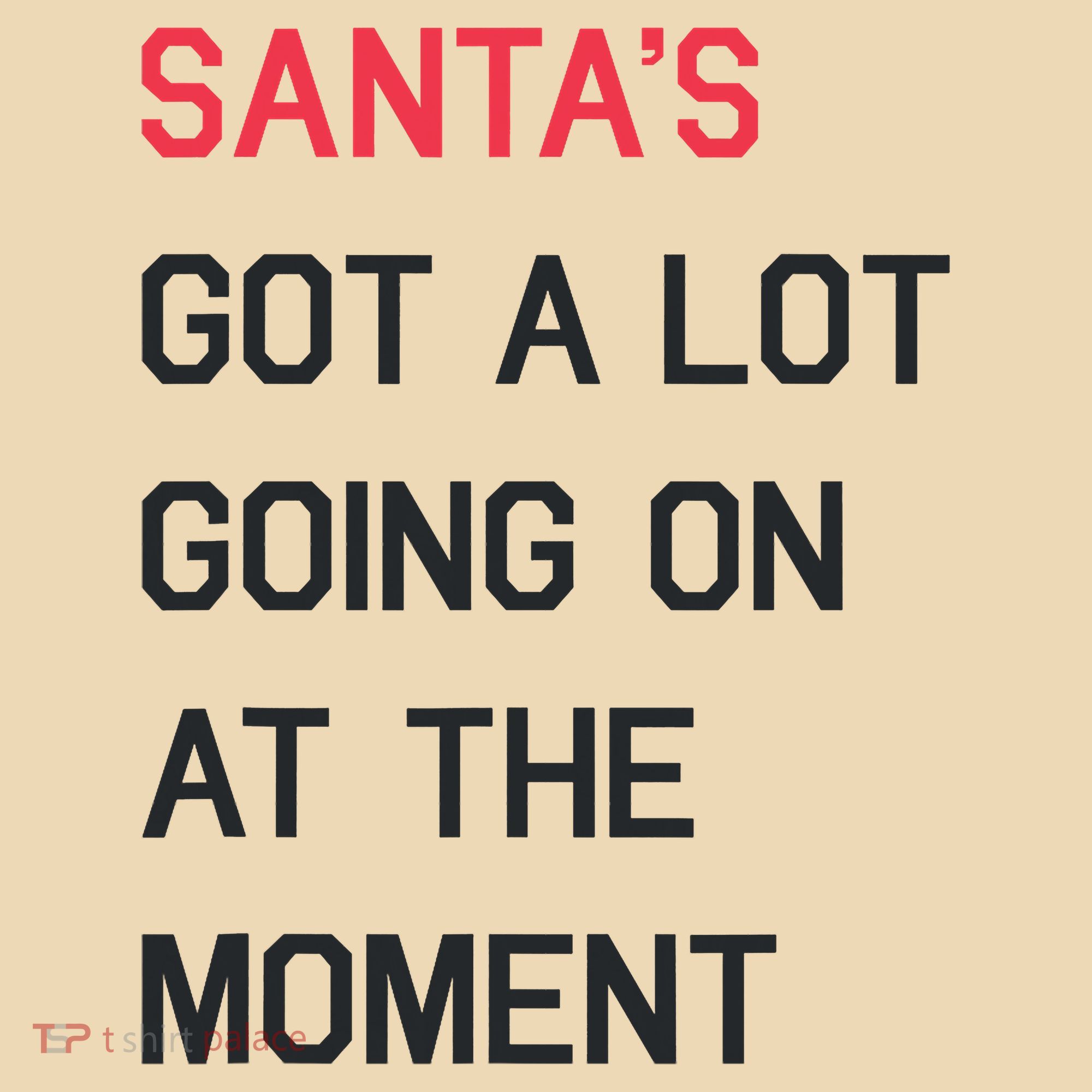 SantaS Got A Lot Going On At The Moment Christmas Holiday Tote Bag