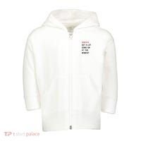 SantaS Got A Lot Going On At The Moment Christmas Holiday Toddler Zip Fleece Hoodie thumb 0