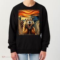 Scream Groundhog | Artistic Groundhog Day Women's Sweatshirt thumb 0