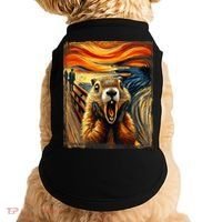 Scream Groundhog | Artistic Groundhog Day Doggie Tank thumb 0