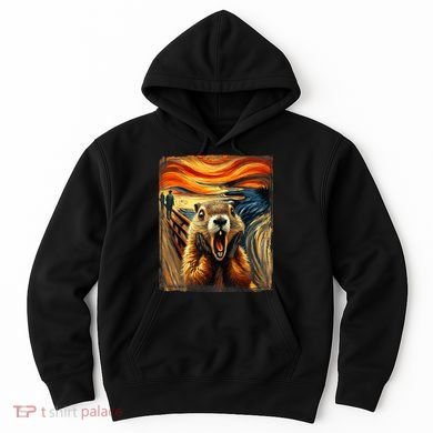 Scream Groundhog | Artistic Groundhog Day Hoodie