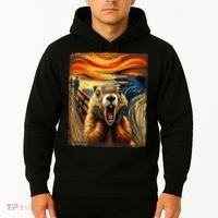 Scream Groundhog | Artistic Groundhog Day Hoodie thumb 2