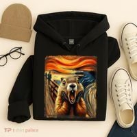 Scream Groundhog | Artistic Groundhog Day Hoodie thumb 4