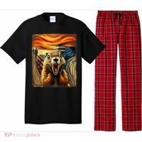 Scream Groundhog | Artistic Groundhog Day Pajama Set thumb 0