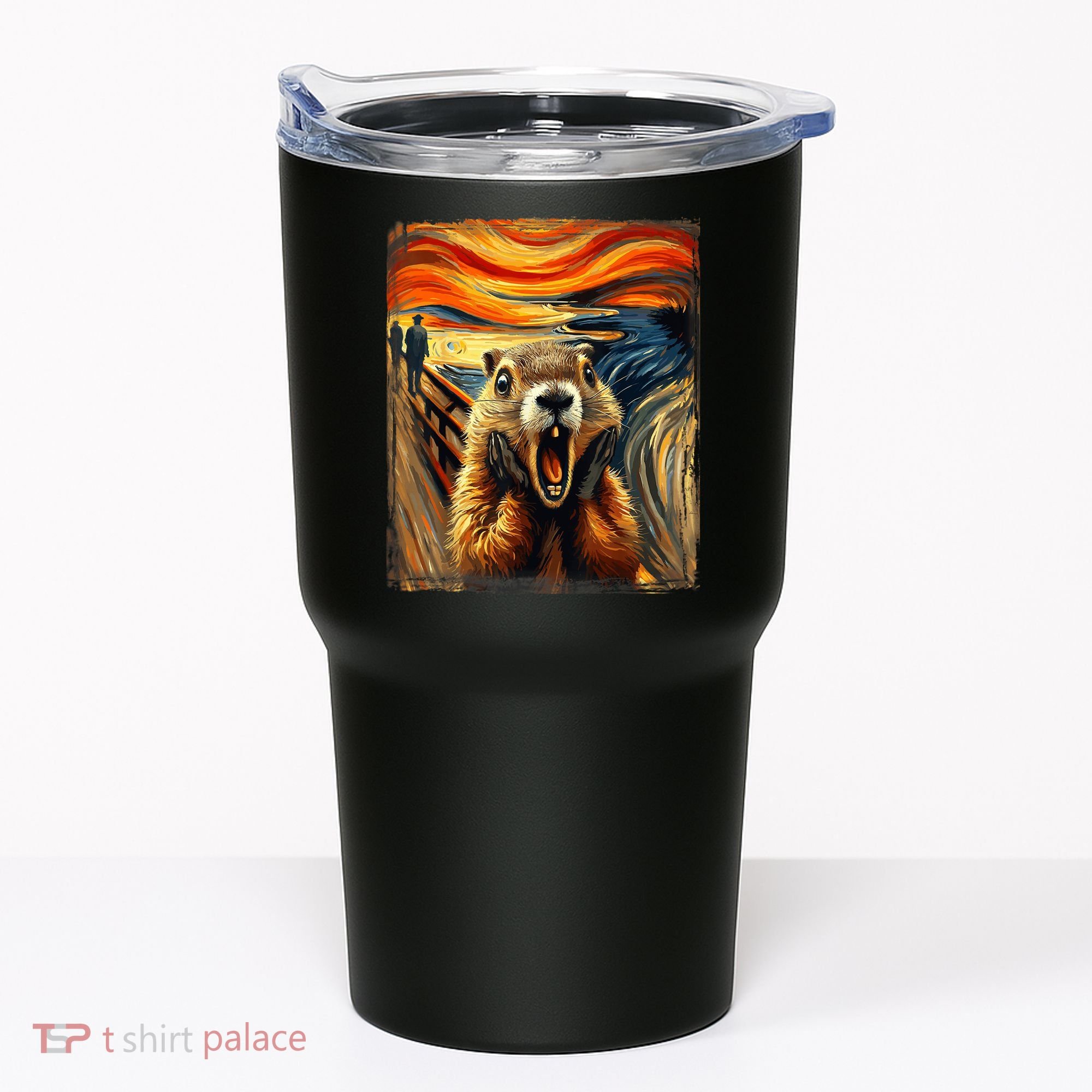 Scream Groundhog | Artistic Groundhog Day Tumbler