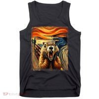 Scream Groundhog | Artistic Groundhog Day Tank Top thumb 0