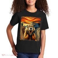 Scream Groundhog | Artistic Groundhog Day Kids T-Shirt thumb 2