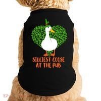 Silliest Goose At The Pub St. Patrick’s Day Doggie Tank thumb 0