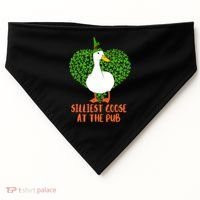 Silliest Goose At The Pub St. Patrick’s Day USA-Made Doggie Bandana thumb 0
