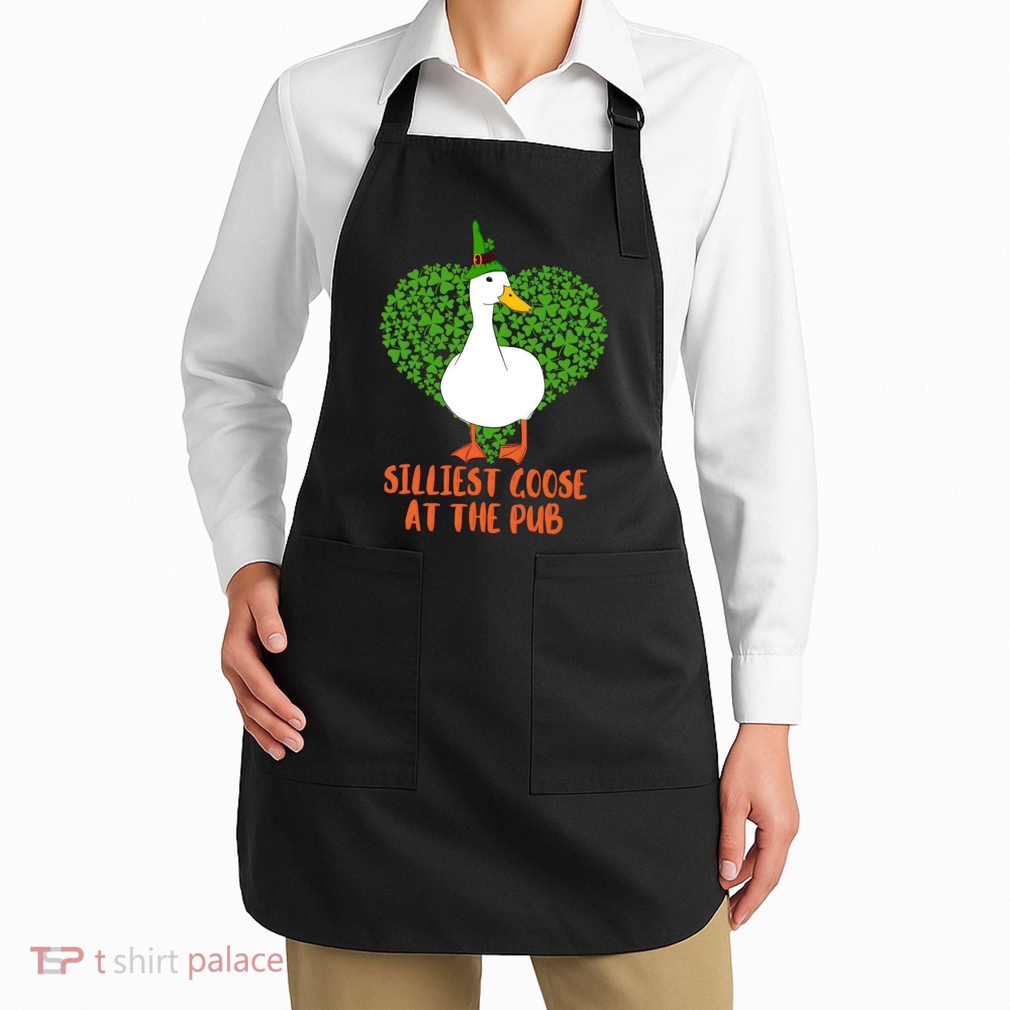 Silliest Goose At The Pub St. Patrick’s Day Apron