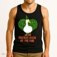 Silliest Goose At The Pub St. Patrick’s Day Tank Top thumb 3