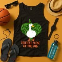 Silliest Goose At The Pub St. Patrick’s Day Tank Top thumb 4