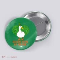 Silliest Goose At The Pub St. Patrick’s Day Button thumb 0