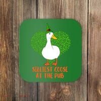 Silliest Goose At The Pub St. Patrick’s Day Coaster thumb 0