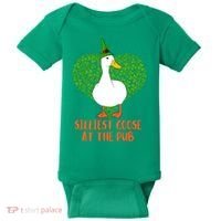 Silliest Goose At The Pub St. Patrick’s Day Baby Bodysuit thumb 0