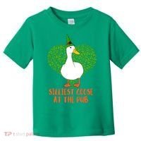 Silliest Goose At The Pub St. Patrick’s Day Toddler T-Shirt thumb 0