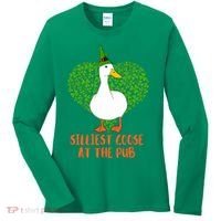 Silliest Goose At The Pub St. Patrick’s Day Women's Long Sleeve Shirt thumb 0