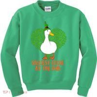 Silliest Goose At The Pub St. Patrick’s Day Kids Sweatshirt thumb 0