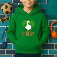 Silliest Goose At The Pub St. Patrick’s Day Kids Hoodie thumb 2